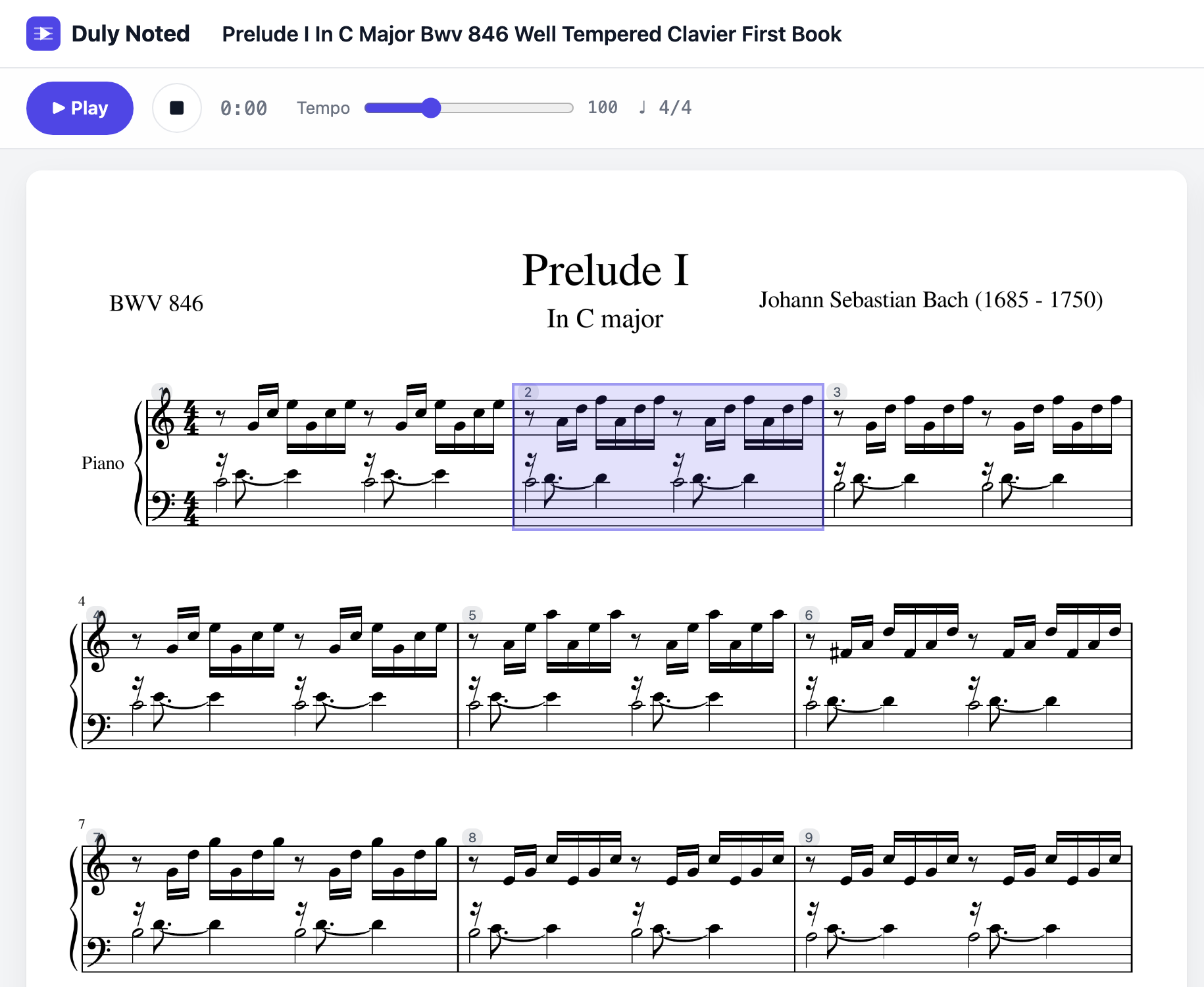 Sheet music scanner & player online | Duly Noted